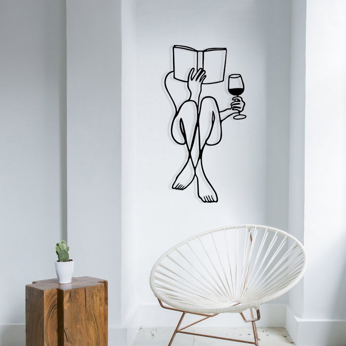 Wallity Accesorio Decorativo de Pared de Metal Negro Wallity Accesorio Decorativo de Pared de Metal Negro